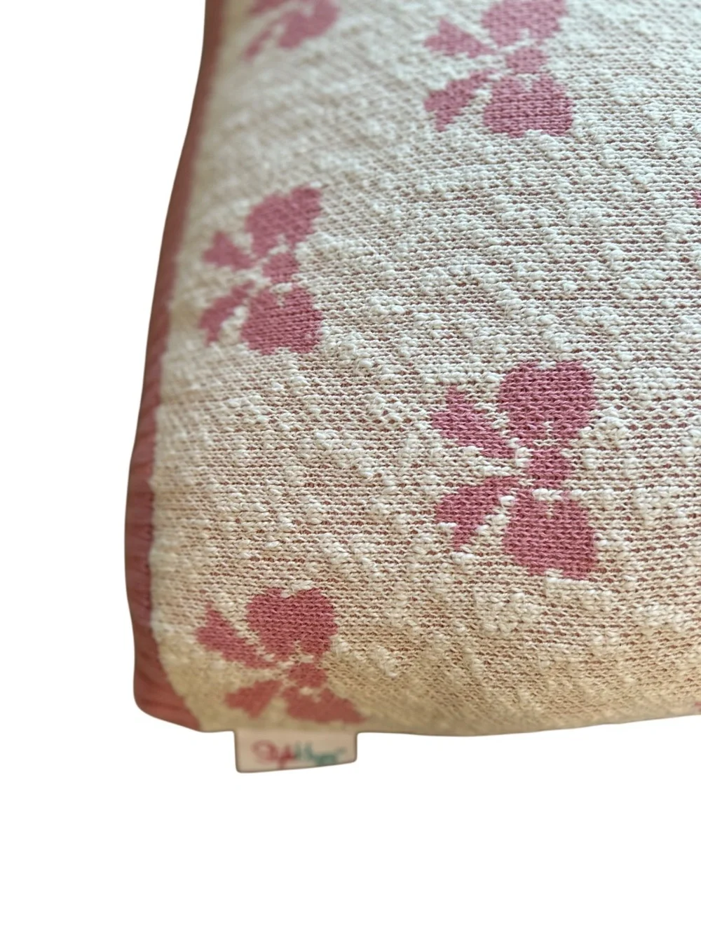 Cynthia Rowley Coquette Pink Bow Knit Throw Blanket & Pillow Matching Bundle Set